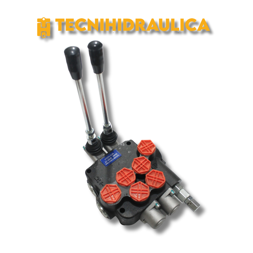 MANDO HIDRÁULICO DE 2 PALANCAS CON PUERTOS DE 3/4